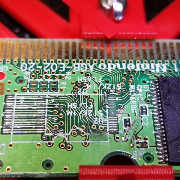 Badly damaged Gameboy Advance game lives again! | Hackaday.io