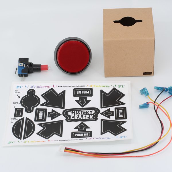 Big Red Arcade Button Kit