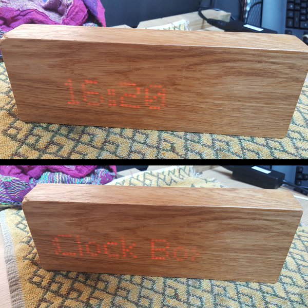 Programmable Message Clock Box Clock Message Box | Hackaday.io