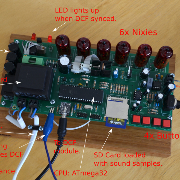 Talking Nixie Clock | Hackaday.io
