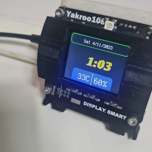 Desk Clock Lcd ST7735 | Hackaday.io