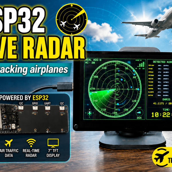 Air Traffic Radar using ESP32 + ADS-B Data | Hackaday.io