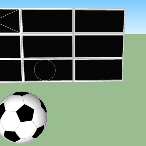 Kic-Tac-Toe is a game for two players, combining soccer & Tic-Tac