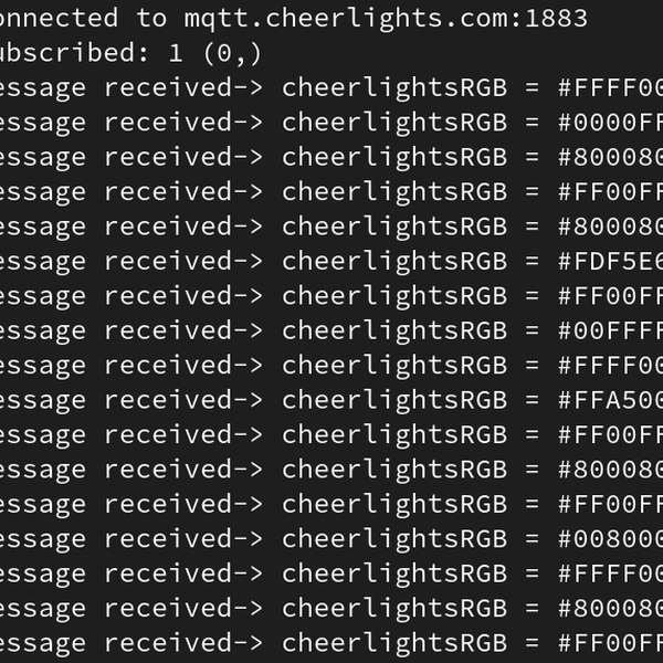 Cheerlights | Hackaday.io