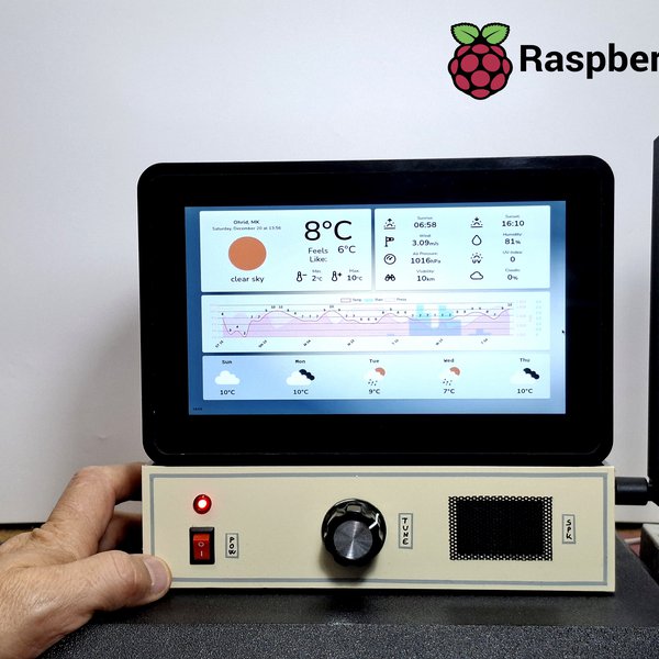 Raspberry Pi Mini Computer Weather A 5-Day forecast Raspberry Pi Weather Dashboard | Hackaday.io