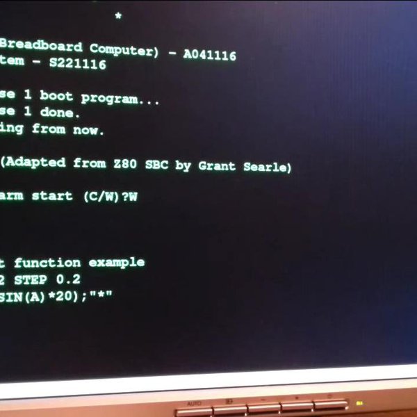 A 4$, 4ICs, Z80 homemade computer on breadboard | Hackaday.io