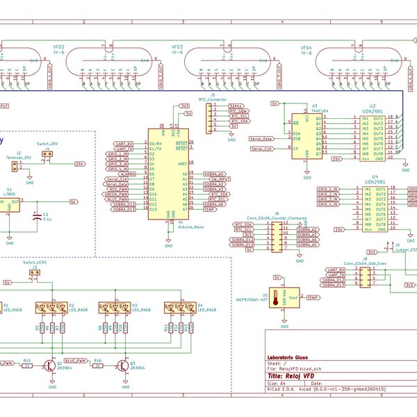 VFD Clock with Arduino (IV-6) | Hackaday.io