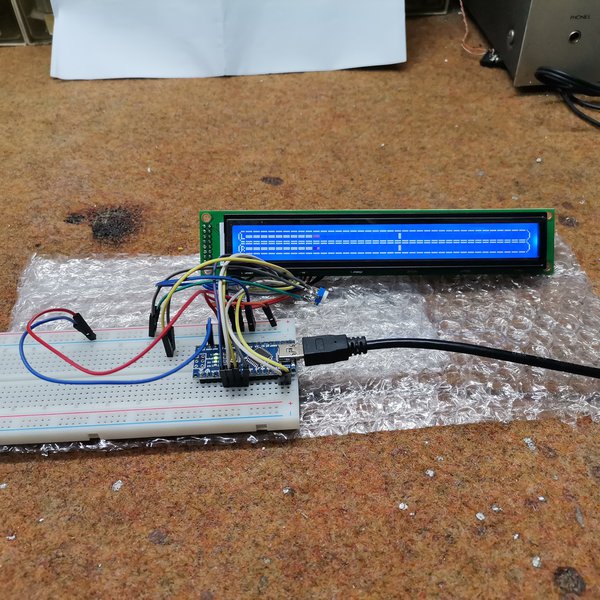 DIY Big Arduino VU Meter on 40x2 LCD Dispaly | Hackaday.io