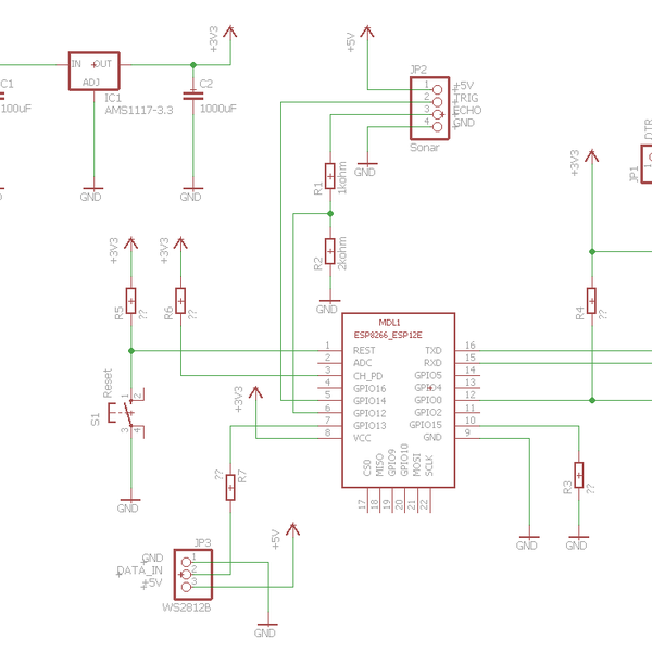 Ultrasonic motion sensing RGB-lights | Hackaday.io