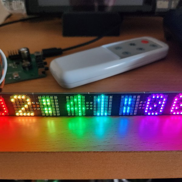 DIY 5x7 RGB LED Clock | Hackaday.io