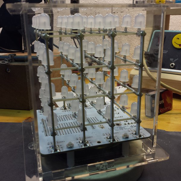 4 x 4 x 4 RGB LED cube Rainbowduino | Hackaday.io