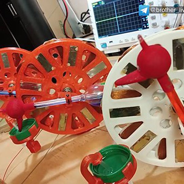 An almost perpetual motion machine made of drinkin | Hackaday.io