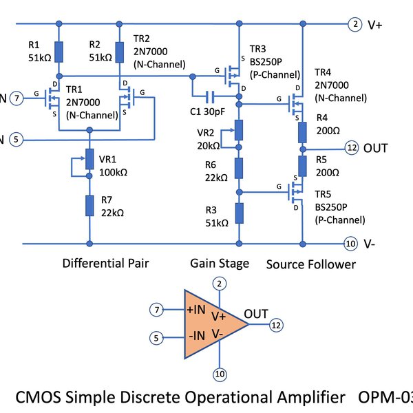 CMOS Homemade Operational Amplifier | Hackaday.io