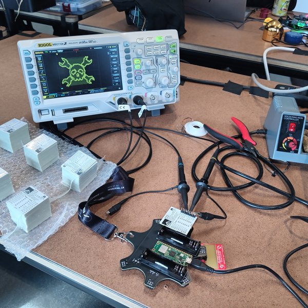 Oscilloscope Art at Hackaday Supercon 8 | Hackaday.io