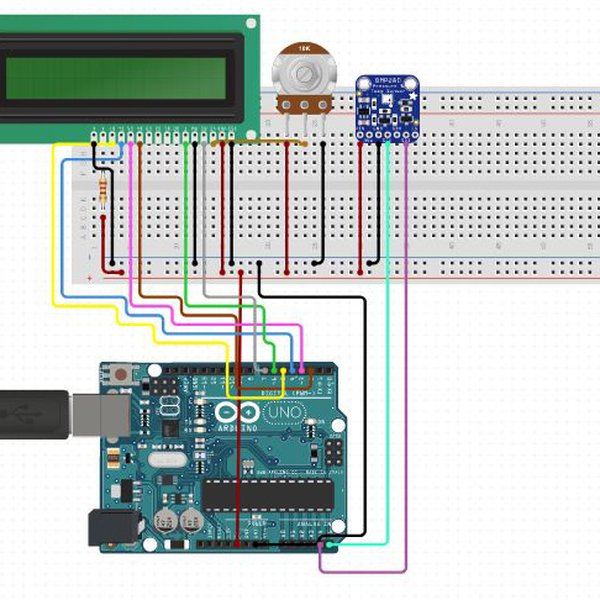 Interfacing BMP280 Pressure Sensor with Arduino | Hackaday.io