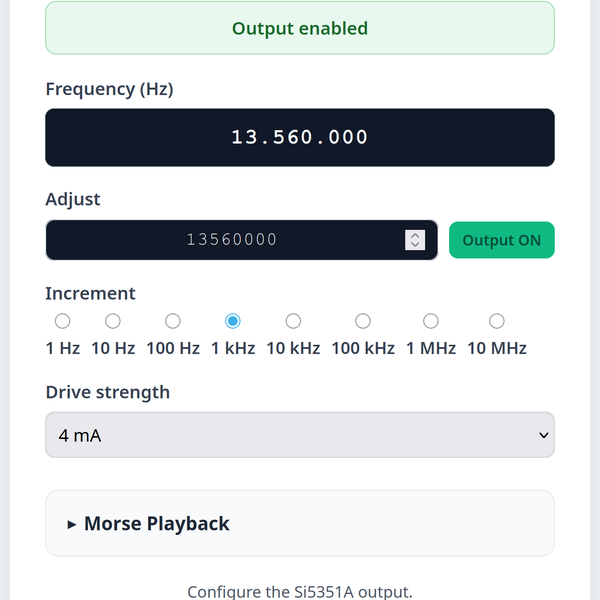 Simple clock generator with webinterface | Hackaday.io