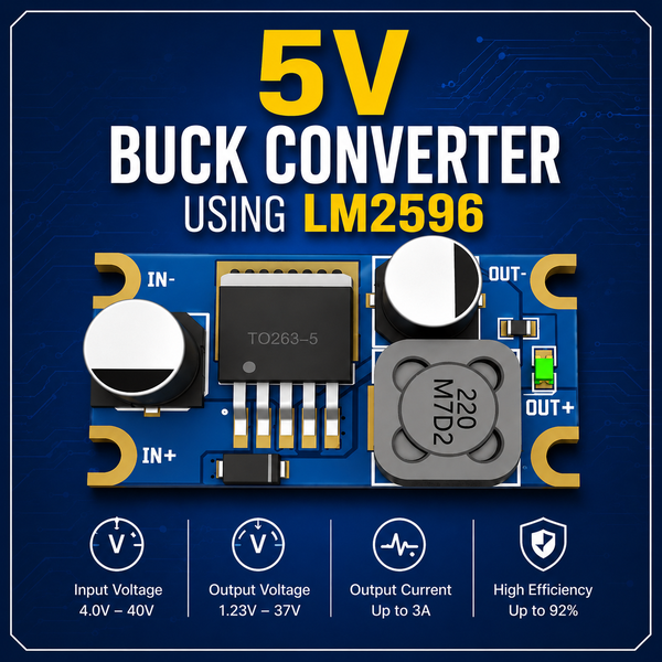 Arduino 24v Output 5V Buck Converter Using LM2596 | Hackaday.io