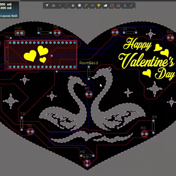 Beating Heart PCB for Valentines Day | Hackaday.io