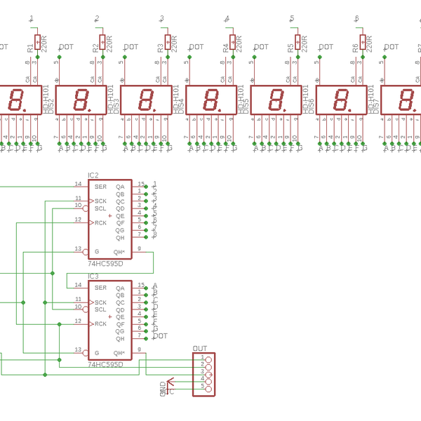 Control a bunch of 7 segment displays | Hackaday.io