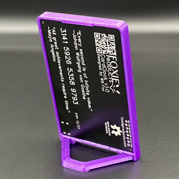 Foxie CardClock | Hackaday.io