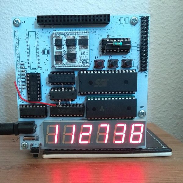 Clock driven by small homebrew CPU | Hackaday.io