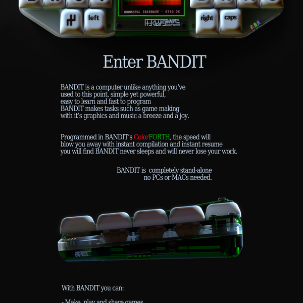 BANDIT a standalone RP2350 ColorForth Computer | Hackaday.io