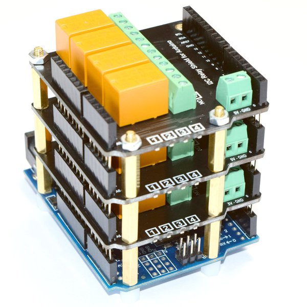 4-Channel, stackable I2C Relay Shield for Arduino | Hackaday.io