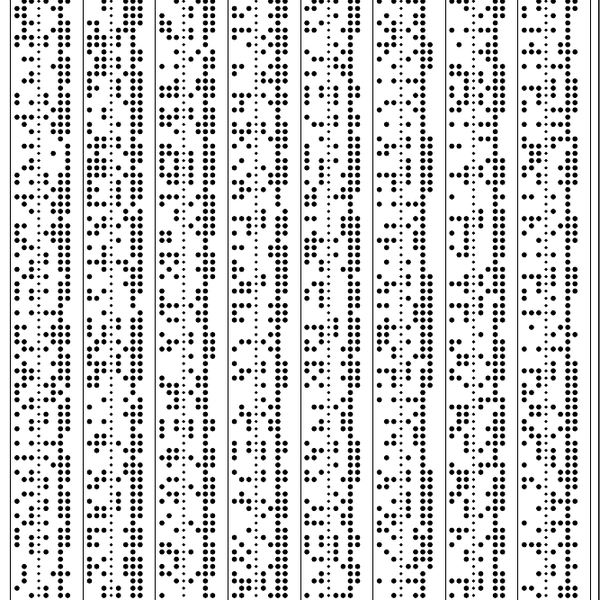 Punch tape patterns to PDF Hackaday.io