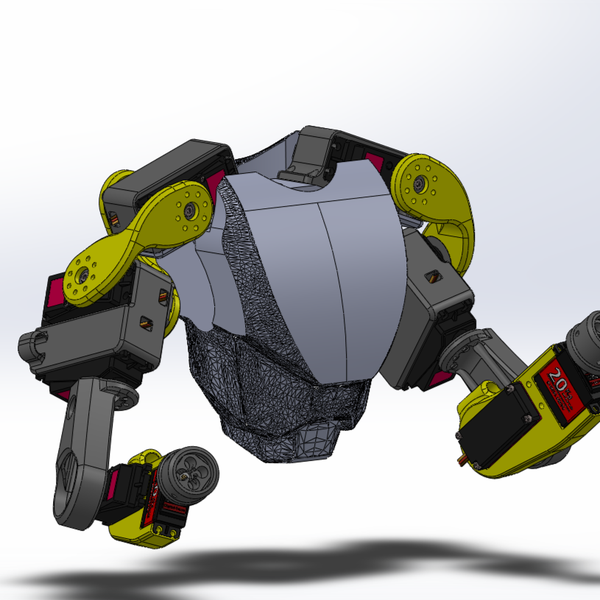 Almost humanoid robot Almost humanoid robot
