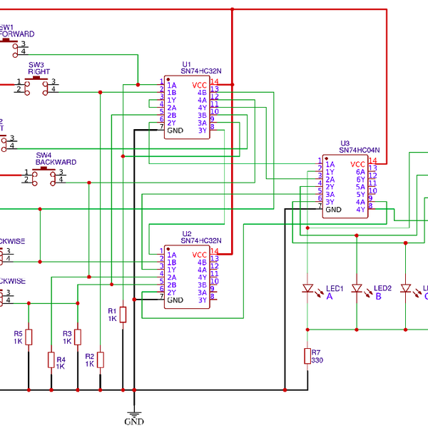 DIY controller for robots Circuit Diagram