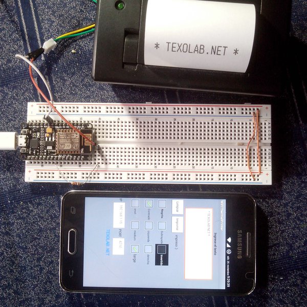 Wifi Thermal Printer with nodemcu + android app | Hackaday.io