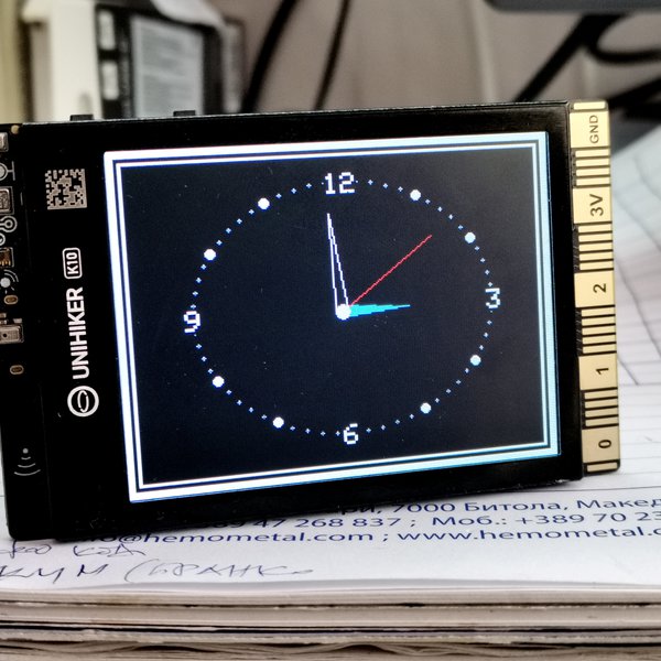 Making a Retro Analog NTP Clock with Unihiker K10 | Hackaday.io