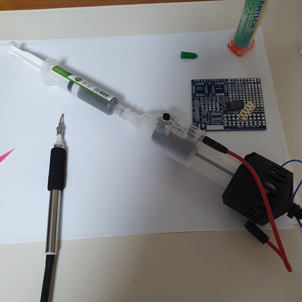 Electronic solder paste dispenser Hackaday.io