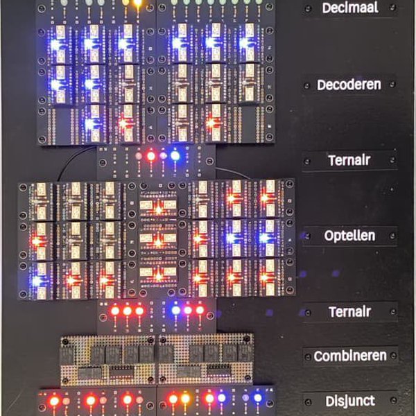 A Balanced Ternary Adder Built from Relays | Hackaday.io