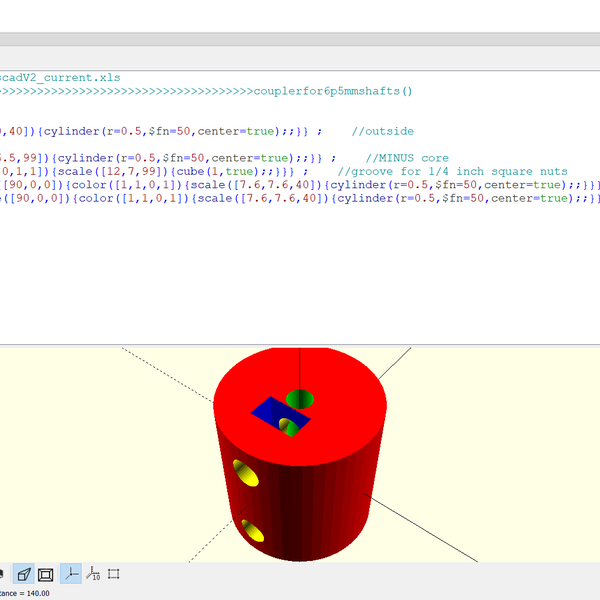 Rapid 3D models with Excel and OpenScad | Hackaday.io