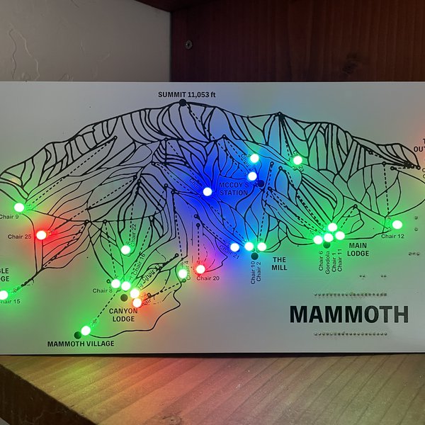 Trail Map Live Lift Status Ski Map - Mammoth CA | Hackaday.io