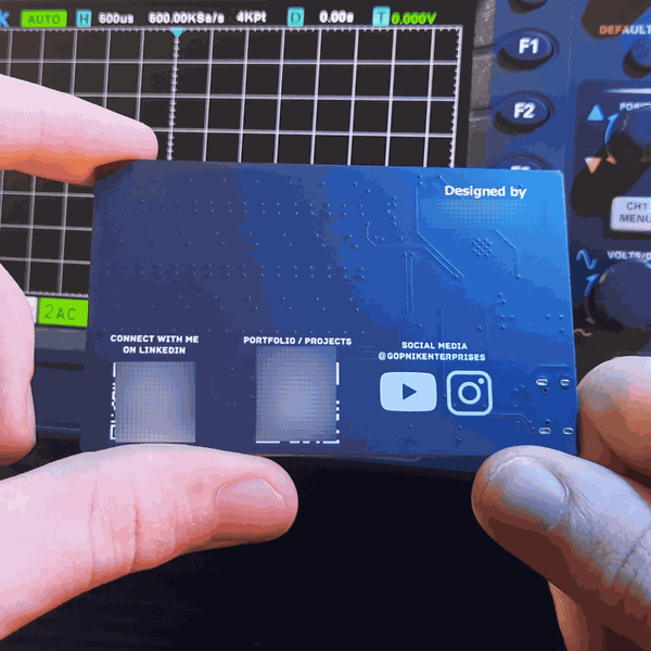 Audio Visualizer Business Card | Hackaday.io