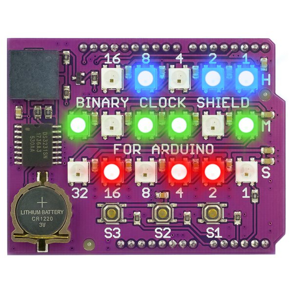 Binary Clock Shield for Arduino