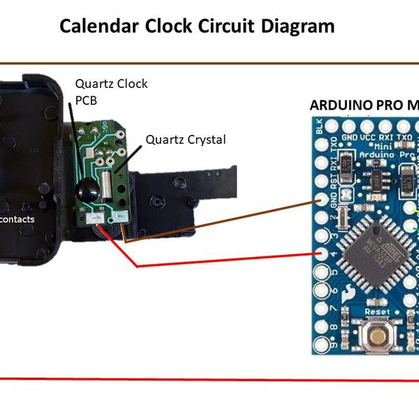 Calendar Clock 50 Years Battery Life 1 AA Alkaline | Hackaday.io