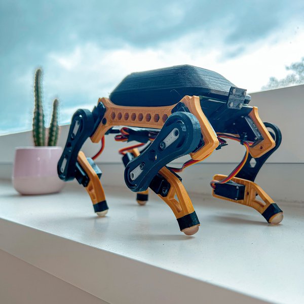 3D printed quadruped robot - Edog - Mini 3D printed Quadruped Robot ✨ | Hackaday.io