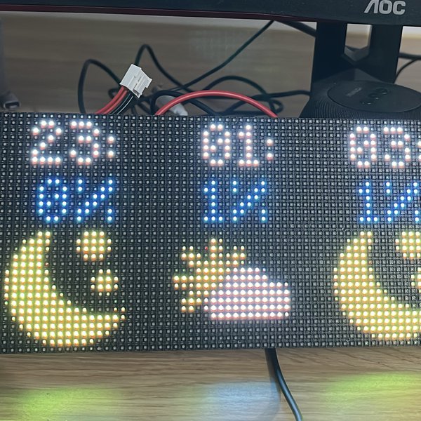 Matrix Display - HUB75 display for Home Assistant | Hackaday.io