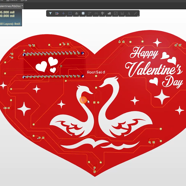 Beating Heart PCB for Valentines Day | Hackaday.io