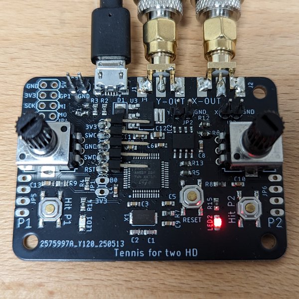Tennis for two HD | Hackaday.io
