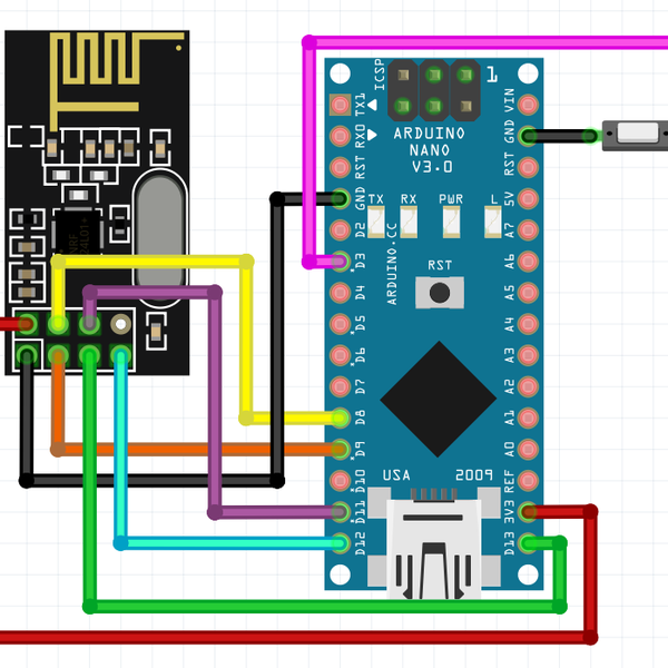 NRF24L01 testing circuit using Arduino | Hackaday.io