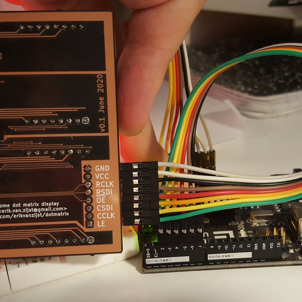 A 16x16 LED matrix display from scratch | Hackaday.io