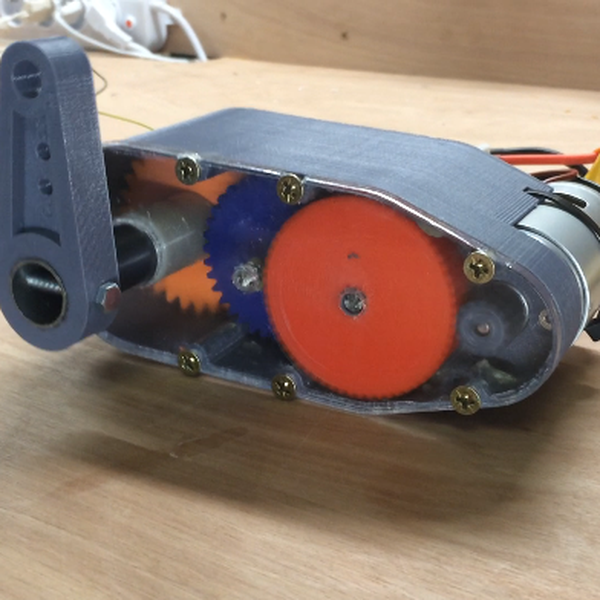3Dprintable high torque servo/gear reduction Hackaday.io