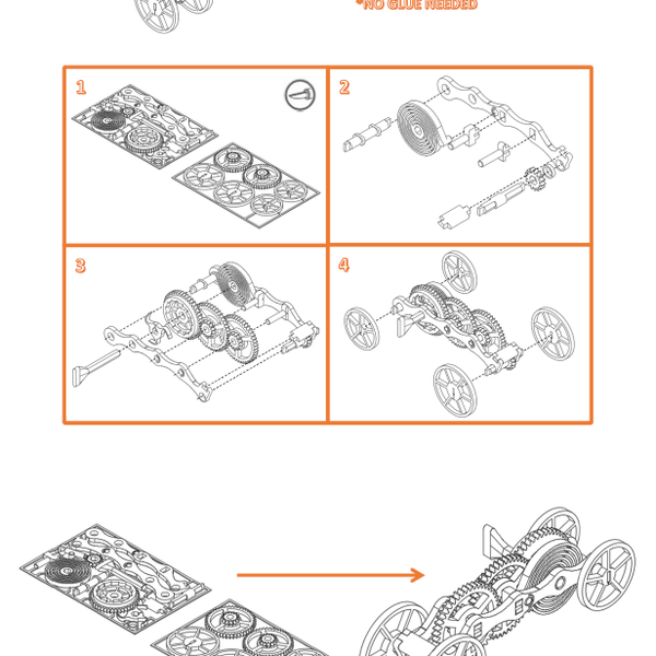 Fully 3D-printable wind-up car gift card | Hackaday.io