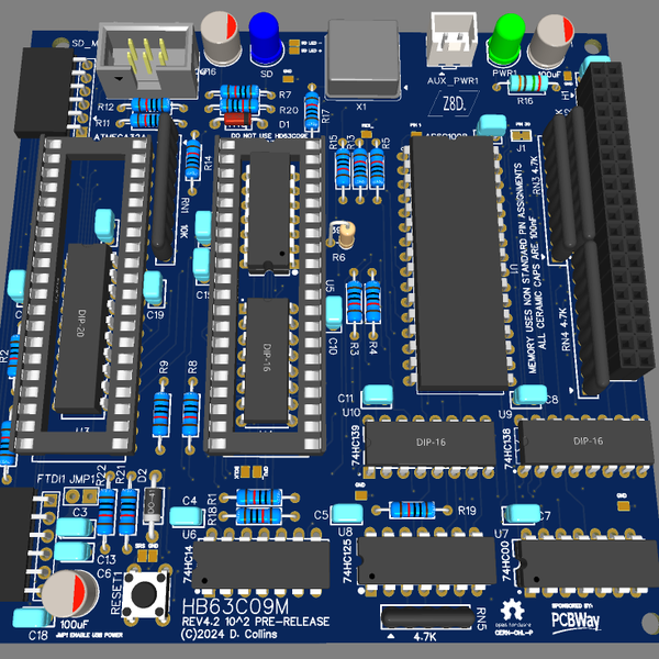 HB63C09M - 10x10 HD63C09 Based SBC | Hackaday.io