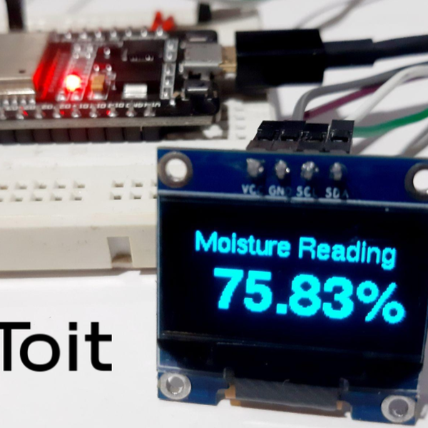 Soil Moisture Monitoring System with ESP32 & Toit | Hackaday.io