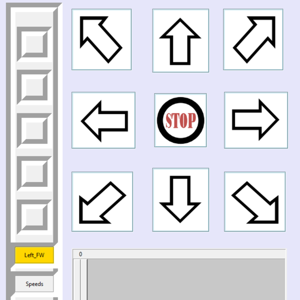 GUI For Controlling Robot's Directions and Speeds | Hackaday.io